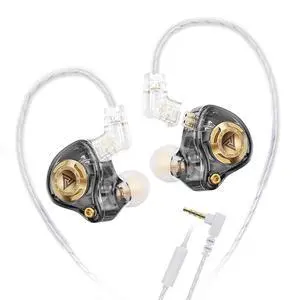 Qkz Ak6 Lucky in Ear Monitor, HiFi Wired Earbuds, Tunable Sound Wired Headphones Gaming Earbuds with 3-Level Adjusting Switch, Detachable Cable for Music Gaming Video Calling (Black) Qkz Ak6 Lucky in Ear Monitor, HiFi Wired Earbuds, Tunable Sound Wired Headphones Gaming Earbuds with 3-Level Adjusting Switch, Detachable Cable for Music Gaming Video Calling (Black)