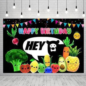 Hey Bear Sensory Fruit Birthday Party Supplies - 99x78in Fruit Banner for Baby Shower Birthday Party Decoration Hey Bear Sensory Fruit Birthday Party Supplies - 99x78in Fruit Banner for Baby Shower Birthday Party Decoration
