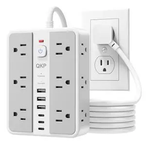 6 FT/ 2400J Surge Protector Power Strip, 12 Outlets, 6 USB (3 USB C) | 3 USB-A & 3 USB-C Ports, 1.7" Wide-Spaced Outlets2400J Surge Protection, 1875W/15A Flat Plug Extension Cord for Home, Office 6 FT/ 2400J Surge Protector Power Strip, 12 Outlets, 6 USB (3 USB C) | 3 USB-A & 3 USB-C Ports, 1.7" Wide-Spaced Outlets2400J Surge Protection, 1875W/15A Flat Plug Extension Cord for Home, Office