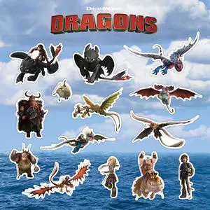 DreamWorks How to Train Your Dragon Decals - Set of 14 Vinyl Stickers Hiccup Hookfang Toothless Astrid Stoick Stormfly for Car Laptop Computer Kids Water Bottle Outdoor Waterproof DreamWorks How to Train Your Dragon Decals - Set of 14 Vinyl Stickers Hiccup Hookfang Toothless Astrid Stoick Stormfly for Car Laptop Computer Kids Water Bottle Outdoor Waterproof