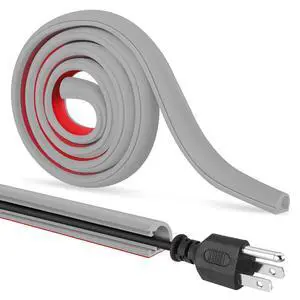 Self-Adhesive Cable Hider Flexible Wire Cover Cable Raceway, Gray, 157inch | Wall Mount TV, Home Audio, Network, Power, Phone Line Management Self-Adhesive Cable Hider Flexible Wire Cover Cable Raceway, Gray, 157inch | Wall Mount TV, Home Audio, Network, Power, Phone Line Management
