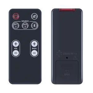 Replacement Remote Control Compatible for Polk Audio Video Soundbar Speaker System FR1 DSB1 D581 RE95201 E9520-1 Sound Bar Remote Controller Replacement Remote Control Compatible for Polk Audio Video Soundbar Speaker System FR1 DSB1 D581 RE95201 E9520-1 Sound Bar Remote Controller