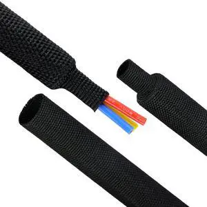 Heat Shrink Braided Sleeving, 16ft Automotive Wire Harness Wrap, High Temp Abrasion Resistant Wiring Cable Protection Protection & Organizing (Black, 12mm1/2") Heat Shrink Braided Sleeving, 16ft Automotive Wire Harness Wrap, High Temp Abrasion Resistant Wiring Cable Protection Protection & Organizing (Black, 12mm1/2")