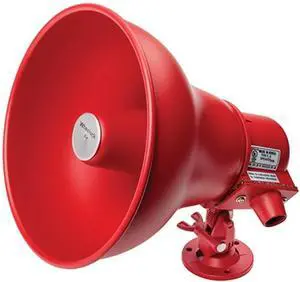 STH-15SR Weatherproof Loudspeaker with Transformer, Red, 15W Power Rating, 400-4000Hz Frequency Response, 102dB @ 15W @ 10 ft. Sensitivity, Selectable 25/70/100V Transformer STH-15SR Weatherproof Loudspeaker with Transformer, Red, 15W Power Rating, 400-4000Hz Frequency Response, 102dB @ 15W @ 10 ft. Sensitivity, Selectable 25/70/100V Transformer