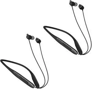 Neckband Bluetooth Headphones Twin Pack60H Playtime ×23C Fast ChargeENC Call Noise ReductionDual Pairing180H StandbyPerfect for Couples & Sports (Black) Neckband Bluetooth Headphones Twin Pack60H Playtime ×23C Fast ChargeENC Call Noise ReductionDual Pairing180H StandbyPerfect for Couples & Sports (Black)