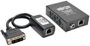 DVI Over Cat5 / Cat6 Ethernet Cable Active Extender, Video Receiver and Transmitter, Extend up to 200 Feet / 60 Meters, 1920x1080 at 60Hz, (B140-101X) DVI Over Cat5 / Cat6 Ethernet Cable Active Extender, Video Receiver and Transmitter, Extend up to 200 Feet / 60 Meters, 1920x1080 at 60Hz, (B140-101X)