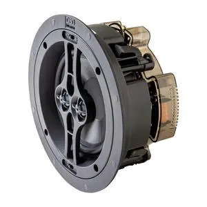 6.5" Dual Voice Coil in-Ceiling Speaker Trimless Stereo Design, 120W Power, Easy Install for Kitchens, Closets, and Multi-Room Setups, Single BK-R62DT 6.5" Dual Voice Coil in-Ceiling Speaker Trimless Stereo Design, 120W Power, Easy Install for Kitchens, Closets, and Multi-Room Setups, Single BK-R62DT