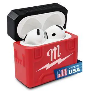 AirPod 4 Case for Milwaukee Packout Durable Toolbox Design - Made in USA AirPod 4 Case for Milwaukee Packout Durable Toolbox Design - Made in USA