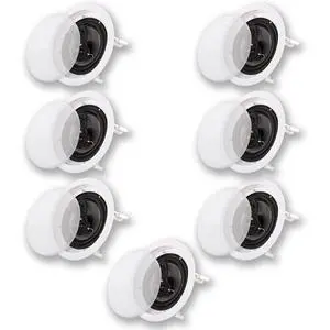 Acoustic Audio CS-IC83 In Ceiling 8" Home Theater 7 Speaker Set 3 Way 2450 Watt CS-IC83-7S Acoustic Audio CS-IC83 In Ceiling 8" Home Theater 7 Speaker Set 3 Way 2450 Watt CS-IC83-7S