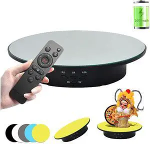 360 Degree Rotating Display Stand,360 Degree Photography Turntable with Remote Control,5 PVC Backgrounds,Battery/USB Power Supply for Photography Product Shows 360 Degree Rotating Display Stand,360 Degree Photography Turntable with Remote Control,5 PVC Backgrounds,Battery/USB Power Supply for Photography Product Shows