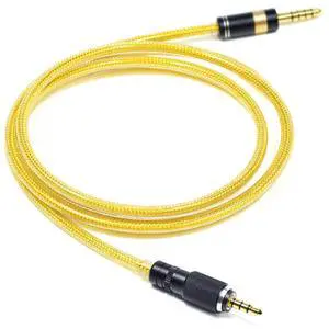 6N OFC Silver-Plated with Metal Shielding Layer 4.4mm 3.5mm Headphone Upgrade Cable for Sony MDR-MV1 MDR-M1 MDR-M1ST (4.4mm Plug) 6N OFC Silver-Plated with Metal Shielding Layer 4.4mm 3.5mm Headphone Upgrade Cable for Sony MDR-MV1 MDR-M1 MDR-M1ST (4.4mm Plug)