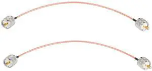 PL259 to PL259 Cable 12inch RG316 Ham Radio Coax Cable 2-Pack | 50 Ohm Flexible Low-Loss RF PL-259 Jumper for SWR Meter Ham Radio Antenna Analyzer and RF Equipment PL259 to PL259 Cable 12inch RG316 Ham Radio Coax Cable 2-Pack | 50 Ohm Flexible Low-Loss RF PL-259 Jumper for SWR Meter Ham Radio Antenna Analyzer and RF Equipment