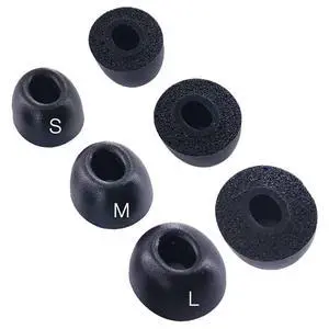 Replacement Memory Foam Eartips for Nothing & CMF Earbuds, 3 Pairs | Compatible with Nothing Ear / Ear (a) / Ear (3) /CMF Buds 2 & 2a / 2 Plus/CMF Buds Pro & Pro 2/ CMF Buds Earbuds Earpad,Black Replacement Memory Foam Eartips for Nothing & CMF Earbuds, 3 Pairs | Compatible with Nothing Ear / Ear (a) / Ear (3) /CMF Buds 2 & 2a / 2 Plus/CMF Buds Pro & Pro 2/ CMF Buds Earbuds Earpad,Black