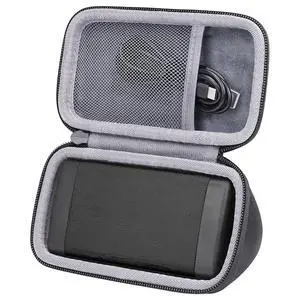 Hard Case Replacement for 3 Bluetooth Portable Speaker, Black | Mesh Pocket, Cable Storage Space, Interior Strap For Organized Accessories Hard Case Replacement for 3 Bluetooth Portable Speaker, Black | Mesh Pocket, Cable Storage Space, Interior Strap For Organized Accessories