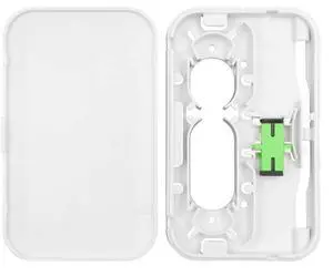 FTTH FTTP MDU Low Profile Wall Plate Enclosure Includes Mounting Hardware, Low Voltage Mounting Bracket and 1 x SC-APC Simplex Adapter FTTH FTTP MDU Low Profile Wall Plate Enclosure Includes Mounting Hardware, Low Voltage Mounting Bracket and 1 x SC-APC Simplex Adapter