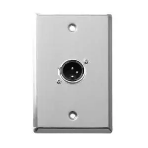 Saga Elite XLR-M1 Single-Gang Wall Plate w/ (1) Male XLR Connector Saga Elite XLR-M1 Single-Gang Wall Plate w/ (1) Male XLR Connector