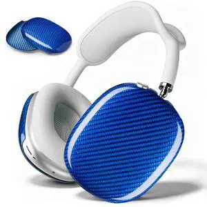 Case Cover Compatible with AirPods Max Glossy Blue | Glass Fiber Glossy Ear Cups Covers,Hard Protective Anti-Scratch case Compatible with AirPods Max 2/1(Blue) Case Cover Compatible with AirPods Max Glossy Blue | Glass Fiber Glossy Ear Cups Covers,Hard Protective Anti-Scratch case Compatible with AirPods Max 2/1(Blue)