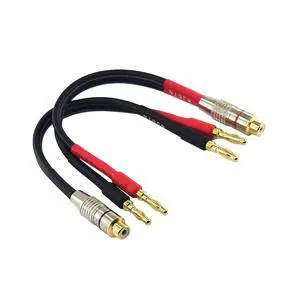 RCA to Flex Pin Banana Plug Adapter 6 inches Flex Pin Banana Plugs to Female RCA Audio Cable 2Pack (4mm Banana Plug to RCA) RCA to Flex Pin Banana Plug Adapter 6 inches Flex Pin Banana Plugs to Female RCA Audio Cable 2Pack (4mm Banana Plug to RCA)