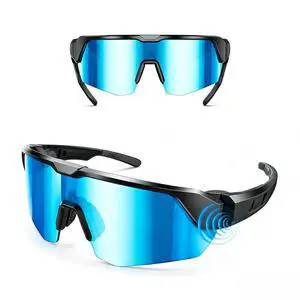 Bluetooth Sunglasses for Men & Women, Smart Audio Glasses with Speakers | UV400 Cycling Running Glasses for Outdoor Sports, Touch Control & Hands-Free Calls (Blue) Bluetooth Sunglasses for Men & Women, Smart Audio Glasses with Speakers | UV400 Cycling Running Glasses for Outdoor Sports, Touch Control & Hands-Free Calls (Blue)