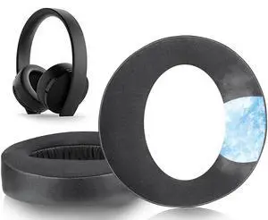 Replacement Earpads for Sony New Gold Wireless PlayStation PS4 (2018 Version) Headset, Ear Pads Cushions with High-Density Foam - 0080 CG Black Replacement Earpads for Sony New Gold Wireless PlayStation PS4 (2018 Version) Headset, Ear Pads Cushions with High-Density Foam - 0080 CG Black