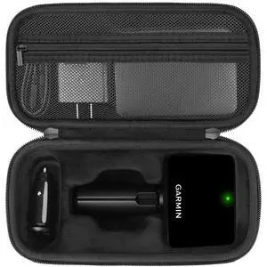 Carrying Case for Garmin Approach r10 Golf Launch Monitor, Custom-Insert Storage Holder with Mesh Pocket for USB Cable, Charging Adapter Carrying Case for Garmin Approach r10 Golf Launch Monitor, Custom-Insert Storage Holder with Mesh Pocket for USB Cable, Charging Adapter