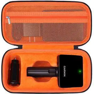 Carrying Case for Garmin Approach r10 Golf Launch Monitor, Custom-Insert Storage Holder with Mesh Pocket for USB Cable, Charging Adapter Carrying Case for Garmin Approach r10 Golf Launch Monitor, Custom-Insert Storage Holder with Mesh Pocket for USB Cable, Charging Adapter