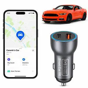 GPS Tracker for Vehicles, Car GPS Tracker Hidden with Charging Port, Real-Time Vehicle Tracking Device for Cars, Anti-Theft GPS Locator & Parking Finder, No Monthly Fee, No SIM Card, iOS Only GPS Tracker for Vehicles, Car GPS Tracker Hidden with Charging Port, Real-Time Vehicle Tracking Device for Cars, Anti-Theft GPS Locator & Parking Finder, No Monthly Fee, No SIM Card, iOS Only