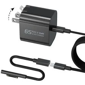 65W Charger for Microsoft Surface Pro 12 (2025) 11 10 9 8 7+ 7 6 5 4 3 X | for Surface Pro 2-in-1 Tablet (2024), Surface Laptop/Book/Go Windows Surface Charger Adapter Model 1706 65W Charger for Microsoft Surface Pro 12 (2025) 11 10 9 8 7+ 7 6 5 4 3 X | for Surface Pro 2-in-1 Tablet (2024), Surface Laptop/Book/Go Windows Surface Charger Adapter Model 1706