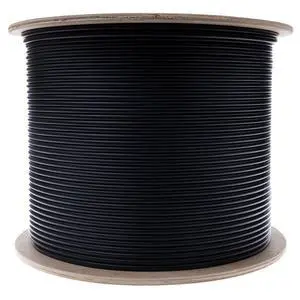2 Strand Indoor/Outdoor Fiber Optic Cable, OS2 9/125 Singlemode, Corning, Black, Riser Rated, Spool, 2000 Foot 2 Strand Indoor/Outdoor Fiber Optic Cable, OS2 9/125 Singlemode, Corning, Black, Riser Rated, Spool, 2000 Foot