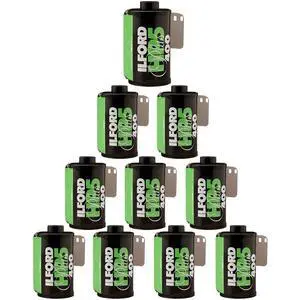 Ilford HP5 Plus, Black and White Print Film, 135 (35 mm), ISO 400, 24 Exposures (1700646) 10 Pack Ilford HP5 Plus, Black and White Print Film, 135 (35 mm), ISO 400, 24 Exposures (1700646) 10 Pack