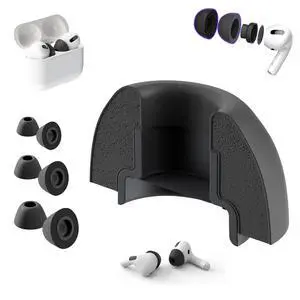 AirFoams Pro Ultra V5.0 Memory Foam Ear Tips for AirPods Pro 1 & 2 Black Color, Anti Slip, Better All Day Comfort, Don't Fall Out, Noise Cancelling, Better Sound (3 Pairs-S/M/L) AirFoams Pro Ultra V5.0 Memory Foam Ear Tips for AirPods Pro 1 & 2 Black Color, Anti Slip, Better All Day Comfort, Don't Fall Out, Noise Cancelling, Better Sound (3 Pairs-S/M/L)