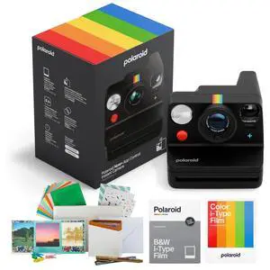 Flip Instant Camera Bundle (Black) | Sonar Autofocus, Film Kit (4 Items) - Vintage Design, Easy-to-Use for Photography Lovers Flip Instant Camera Bundle (Black) | Sonar Autofocus, Film Kit (4 Items) - Vintage Design, Easy-to-Use for Photography Lovers