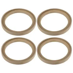 4 Pcs Universal 6.5 Inch Speaker Subwoofer Mounting Spacer Rings Solid Wood Beige 4 Pcs Universal 6.5 Inch Speaker Subwoofer Mounting Spacer Rings Solid Wood Beige