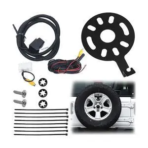 Car Spare Tire Backup Camera, Waterproof Auto Rear View Reverse Camera with Wire Adapter, Vehicle Accessories, Compatible with 2007-2018 Wrangler 2009-2015 Patriot 2007-2014 Freedom Car Spare Tire Backup Camera, Waterproof Auto Rear View Reverse Camera with Wire Adapter, Vehicle Accessories, Compatible with 2007-2018 Wrangler 2009-2015 Patriot 2007-2014 Freedom