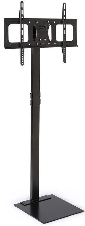 Television Stand with Floor Mount | Steel Construction, Horizontal Orientation, Black, TVSVM3270B Television Stand with Floor Mount | Steel Construction, Horizontal Orientation, Black, TVSVM3270B