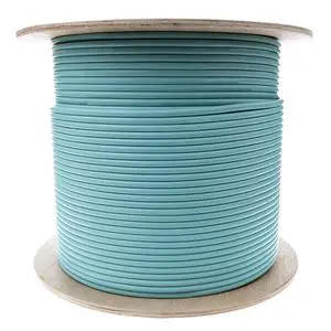 6 Strand Fiber Optic Cable, Multimode, Aqua, 500ft Spool | Steel Armored Indoor; OM3 50/125 micron, 10Gbit, Riser rated, Corning Fiber 6 Strand Fiber Optic Cable, Multimode, Aqua, 500ft Spool | Steel Armored Indoor; OM3 50/125 micron, 10Gbit, Riser rated, Corning Fiber