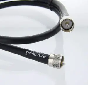 MPD Digital MPD-400 Black Super Flex Dual Shielded 50 ohm ULL RF Coax Scanner Ham CB Antenna Cable with PL-259 UHF Male Connectors, (75ft) MPD Digital MPD-400 Black Super Flex Dual Shielded 50 ohm ULL RF Coax Scanner Ham CB Antenna Cable with PL-259 UHF Male Connectors, (75ft)