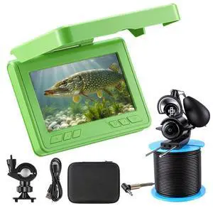 Fishing Camera, 220° Ultra-Wide HD Underwater Fishing Camera with 4.3" LCD & IR Night Vision, 5000mAh Rechargeable Battery 100ft Cable for Ice Lake Boat Kayak Fishing Fishing Camera, 220° Ultra-Wide HD Underwater Fishing Camera with 4.3" LCD & IR Night Vision, 5000mAh Rechargeable Battery 100ft Cable for Ice Lake Boat Kayak Fishing