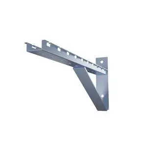 Electro Zinc Plated Wire Mesh Cable Tray Bracket, Silver Steel, Triangle, Wall Mount, 450mm, 2 Pack Electro Zinc Plated Wire Mesh Cable Tray Bracket, Silver Steel, Triangle, Wall Mount, 450mm, 2 Pack
