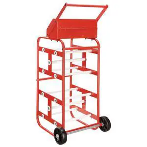 Wire Reel Caddy, 14"W x 16"D x 31"H, Orange Wire Reel Caddy, 14"W x 16"D x 31"H, Orange