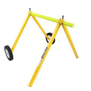 Spool Mule - FTTH Fiber Installation Tool | Collapsible Design, Robust Steel, Wheels | Cable, Duct, Rope Dispenser | Cable Caddy Spool Mule - FTTH Fiber Installation Tool | Collapsible Design, Robust Steel, Wheels | Cable, Duct, Rope Dispenser | Cable Caddy