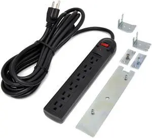 Power Strip with Mounting Hardware Power Strip with Mounting Hardware