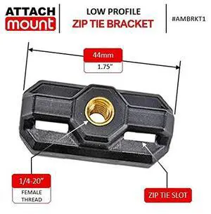 Cable Tie Zip Tie Mount Bracket Threaded 1/4"-20 Qty 20 Brackets Cable Tie Zip Tie Mount Bracket Threaded 1/4"-20 Qty 20 Brackets