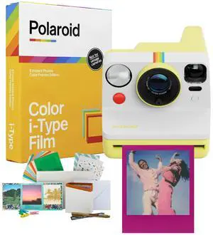 Now Generation 3 Analog Instant Camera Bundle (Yellow) | Two-Lens Autofocus System, Tripod Mount, Film Kit, (3 items) Now Generation 3 Analog Instant Camera Bundle (Yellow) | Two-Lens Autofocus System, Tripod Mount, Film Kit, (3 items)