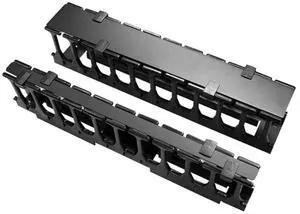 30130-E19 - Universal Horizontal Cable Manager, 2 RMU, 19 in. W (482.6 mm), 5.14 in. D (130.6 mm) 30130-E19 - Universal Horizontal Cable Manager, 2 RMU, 19 in. W (482.6 mm), 5.14 in. D (130.6 mm)