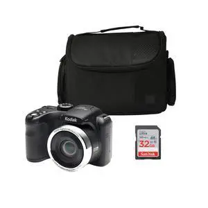 PIXPRO AZ252 16MP Digital Camera Black Compact Camera - Zoom | 32GB Memory Card, Case, Image Stabilization - Perfect for Photography Enthusiasts, (3 items) PIXPRO AZ252 16MP Digital Camera Black Compact Camera - Zoom | 32GB Memory Card, Case, Image Stabilization - Perfect for Photography Enthusiasts, (3 items)