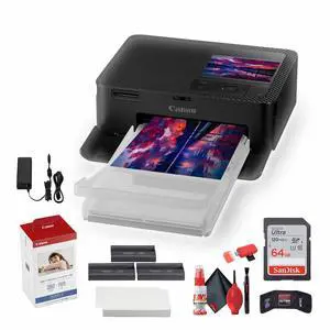 SELPHY CP1500 Wireless Photo Printer with Cleaning Kit (Black) Bundle | For Mobile Printing + Memory Card + More SELPHY CP1500 Wireless Photo Printer with Cleaning Kit (Black) Bundle | For Mobile Printing + Memory Card + More