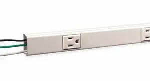 Prewired Raceway,4 Outlets,18 in. D Prewired Raceway,4 Outlets,18 in. D