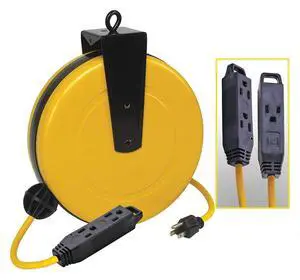LUMAPRO 125VAC General Purpose Retractable Cord Reel; Number of Outlets: 3, Cord Included: Yes LUMAPRO 125VAC General Purpose Retractable Cord Reel; Number of Outlets: 3, Cord Included: Yes