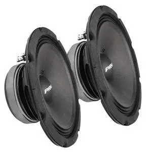 8 Inch Midrange Speaker, 8 Ohm, 8MR400 Pair 400 Watts, 96 dB, Mid Range Loudspeaker for High Output Pro Sound System (2 Speakers) 8 Inch Midrange Speaker, 8 Ohm, 8MR400 Pair 400 Watts, 96 dB, Mid Range Loudspeaker for High Output Pro Sound System (2 Speakers)
